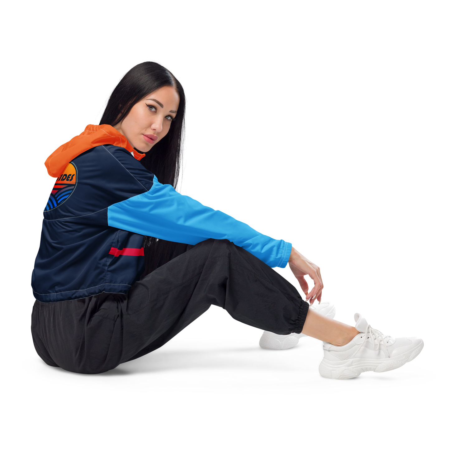 Dark Blue - Women’s cropped windbreaker