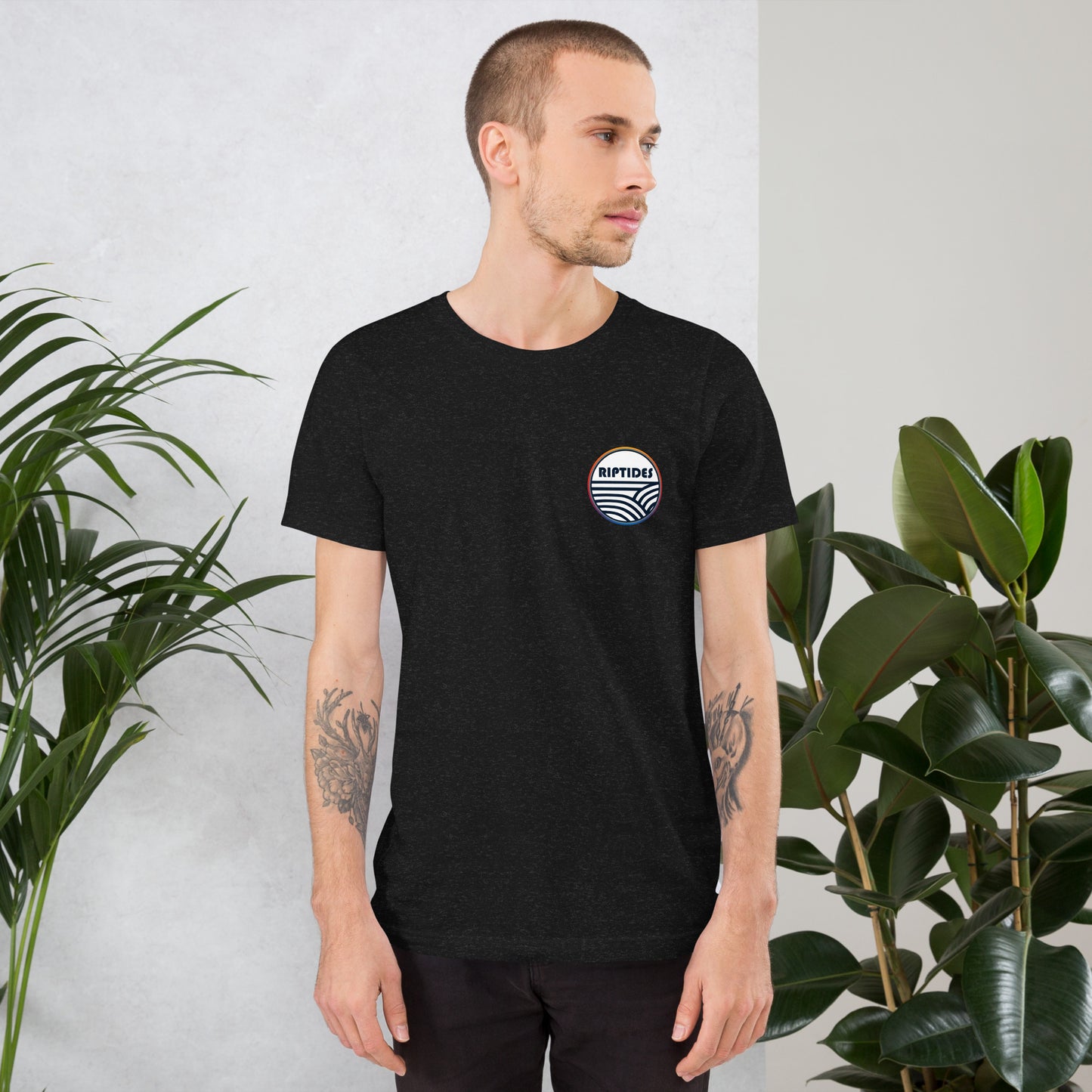 Unisex t-shirt Riptides White Crest