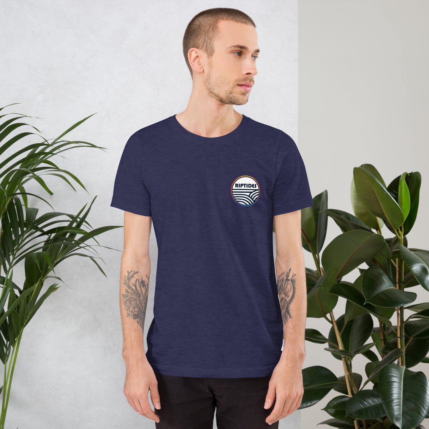 Unisex t-shirt Riptides White Crest